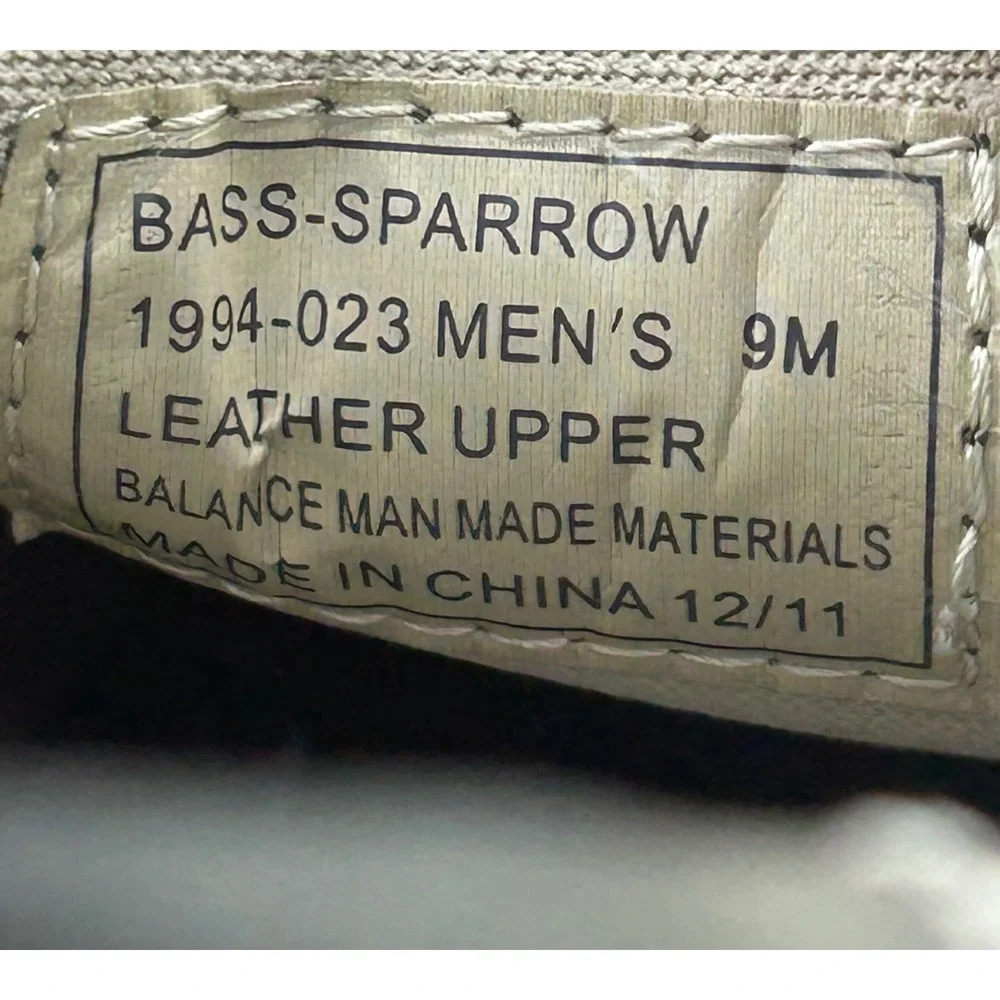 Bass Mens Sparrow Leather Upper Boat Shoes Loafers Casual Slip‎ On Size 9M
